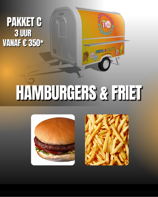 Pakket C – Hamburgers & Friet voor 30 Personen